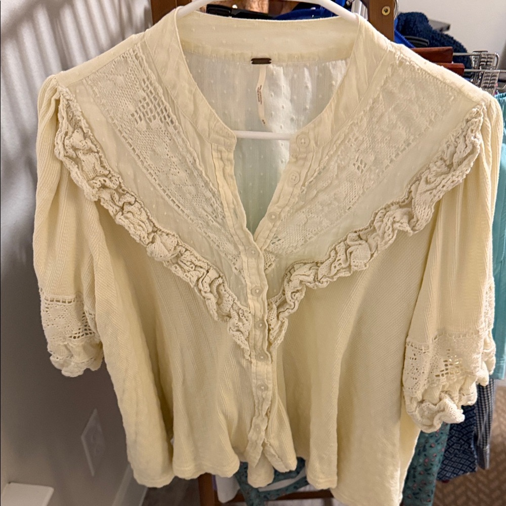 Free People Lace Blouse